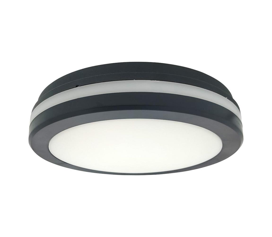 LED stropné svietidlo s pohybovým senzorom LED/20W/230V 3000/4000/6500K IP54 antracit 008 0001324
