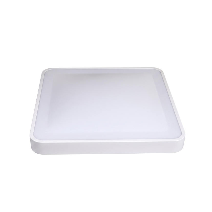 LED Stropné svietidlo so snímačom pohybu a súmraku WILTON LED/24W/230V 4000K 33x33 cm biela