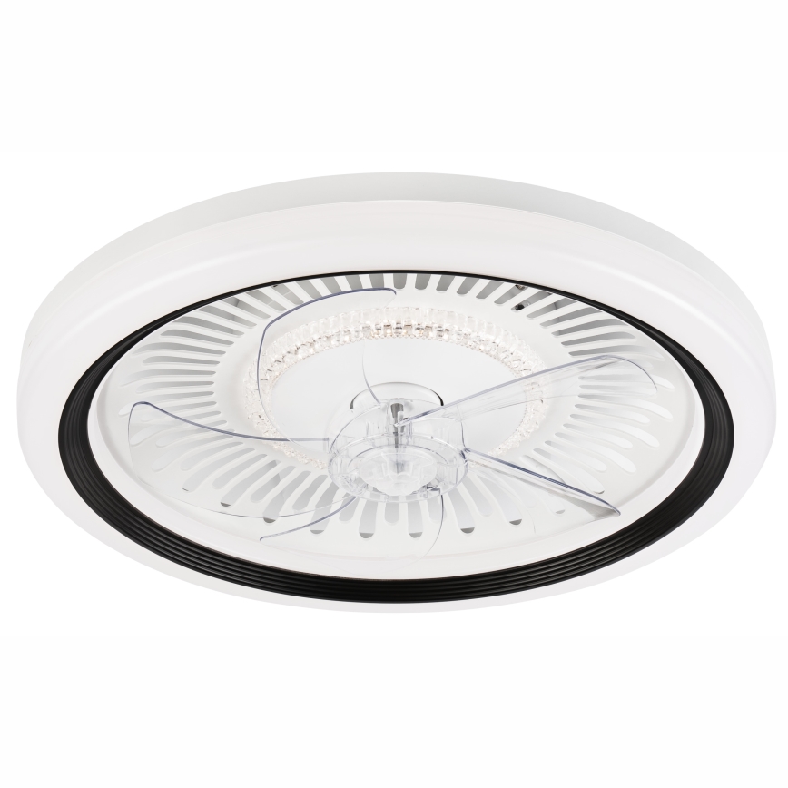 LED Stmievateľné stropné svietidlo s ventilátorom GEMMA LED/37W/230V biela + diaľkové ovládanie