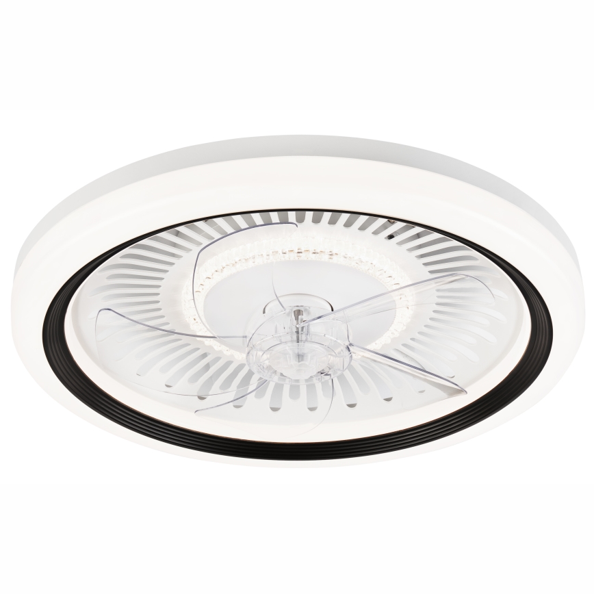 LED Stmievateľné stropné svietidlo s ventilátorom GEMMA LED/37W/230V biela + diaľkové ovládanie