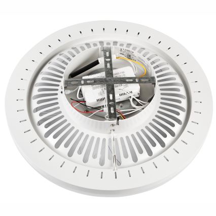 LED Stmievateľné stropné svietidlo s ventilátorom GEMMA LED/37W/230V biela + diaľkové ovládanie