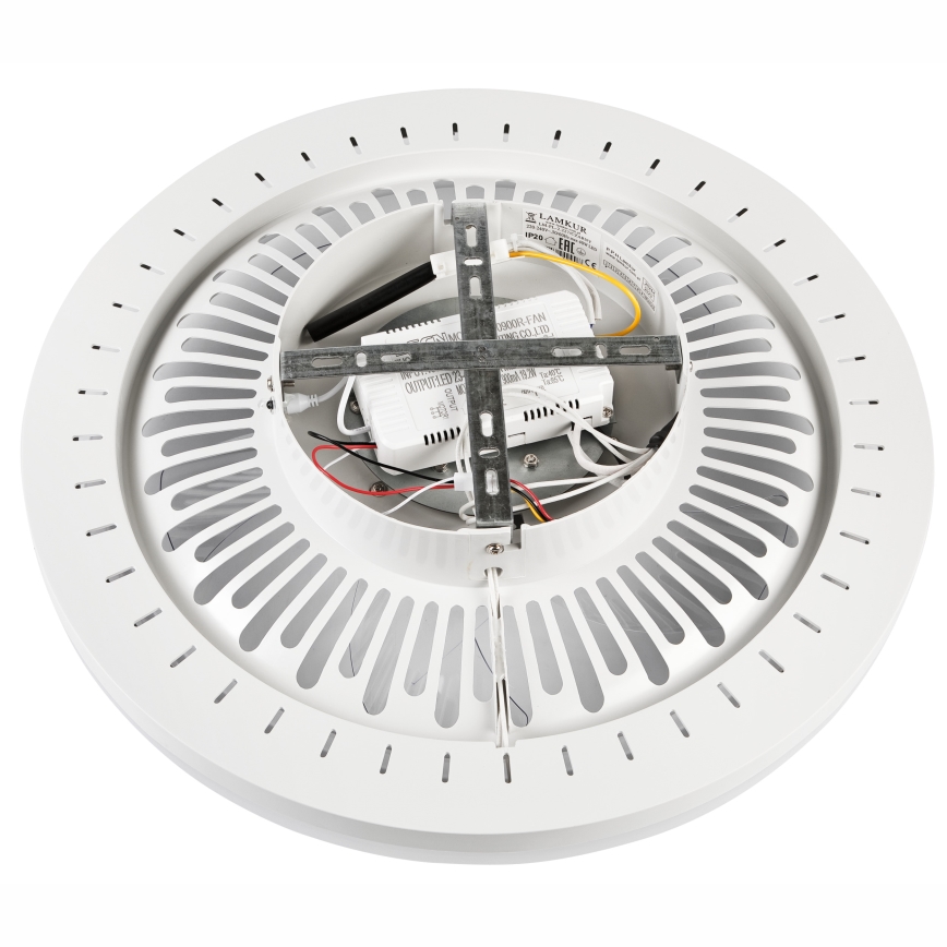 LED Stmievateľné stropné svietidlo s ventilátorom GEMMA LED/37W/230V biela + diaľkové ovládanie