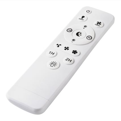 LED Stmievateľné stropné svietidlo s ventilátorom GEMMA LED/37W/230V biela + diaľkové ovládanie