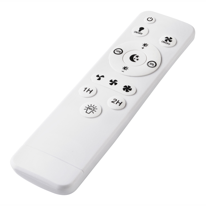 LED Stmievateľné stropné svietidlo s ventilátorom GEMMA LED/37W/230V biela + diaľkové ovládanie