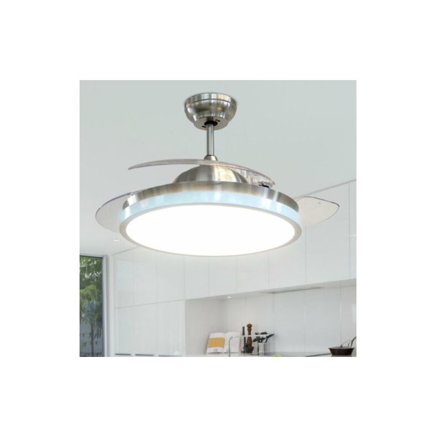 LED Stropné svietidlo s ventilátorom LED/30W/230V 3000/4000/6400K + diaľkové ovládanie
