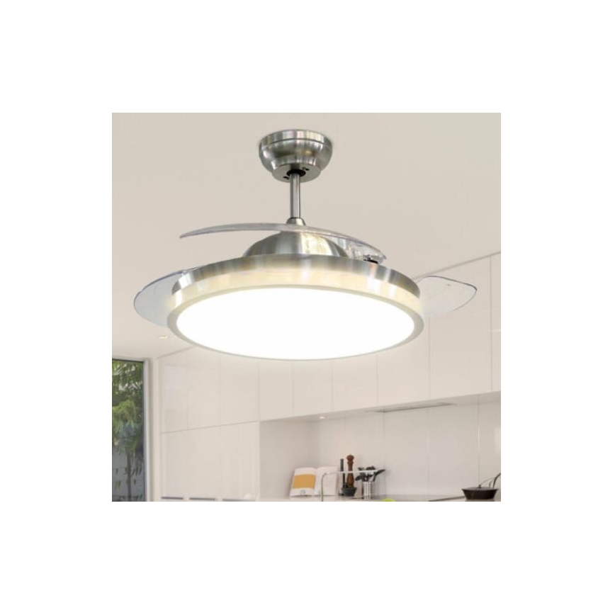 LED Stropné svietidlo s ventilátorom LED/30W/230V 3000/4000/6400K + diaľkové ovládanie