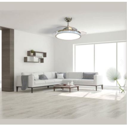 LED Stropné svietidlo s ventilátorom LED/30W/230V 3000/4000/6400K + diaľkové ovládanie