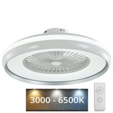 LED Stropné svietidlo s ventilátorom LED/32W/230V 3000/4000/6500K šedá+ diaľkové ovládanie