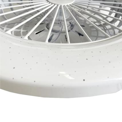 LED Stmievateľné stropné svietidlo s ventilátorom STAR LED/48W/230V 3000-6500K + diaľkové ovládanie