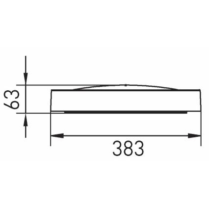 LED Stropné svietidlo SAMER LED/24W/230V 4000K