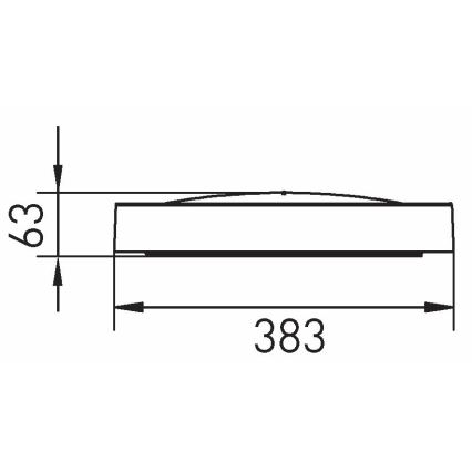 LED Stropné svietidlo SAMER LED/24W/230V 4000K