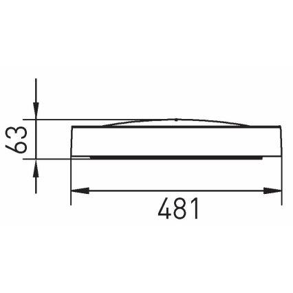 LED Stropné svietidlo SAMER LED/32W/230V 4000K
