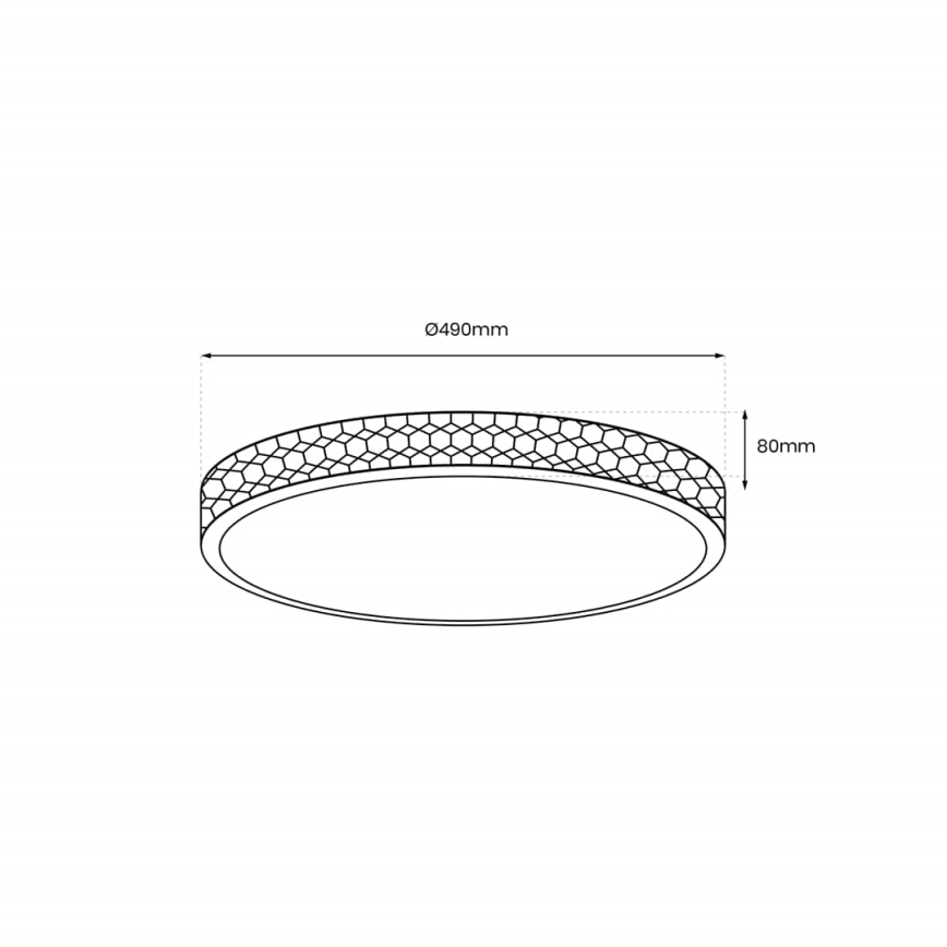 LED Stropné svietidlo SHINY LED/34W/230V zlatá