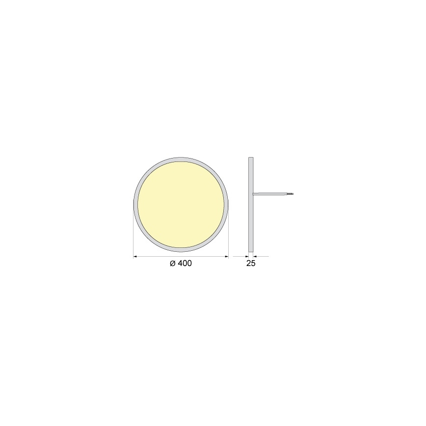 LED Stropné svietidlo SIMEN LED/32W/230V 4000K IP40 pr. 40 cm biele UGR19