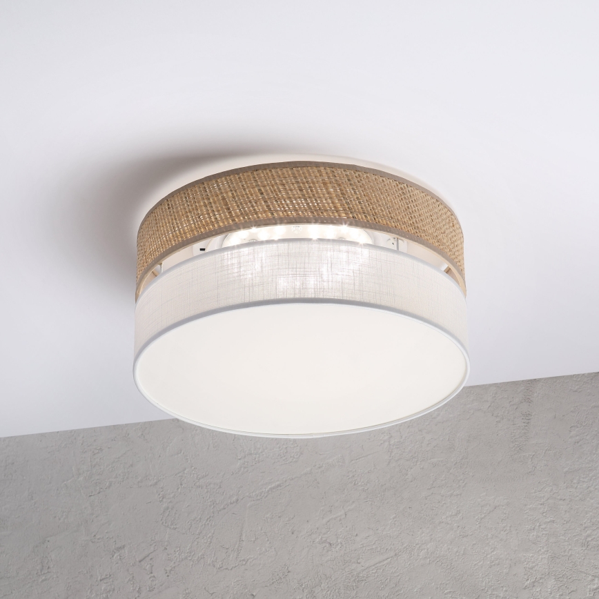 LED stropné svietidlo SIRJA BOHO LED/20W/230V 4000K pr. 35 cm béžová/biela