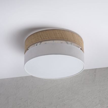 LED stropné svietidlo SIRJA BOHO LED/20W/230V 4000K pr. 35 cm béžová/biela