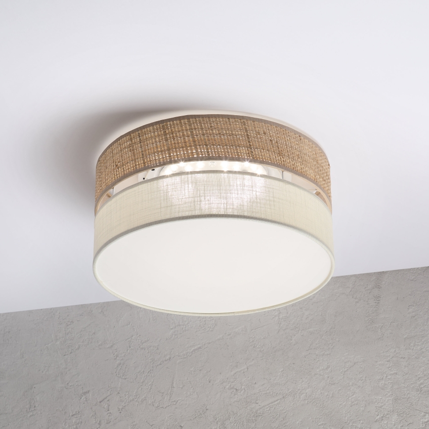 LED stropné svietidlo SIRJA BOHO LED/20W/230V 4000K priemer 35 cm béžová/krémová