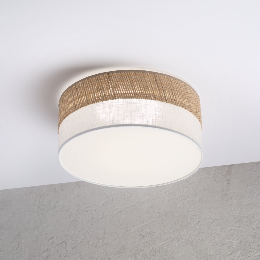 LED stropné svietidlo SIRJA BOHO LED/20W/230V 4000K pr. 35 cm béžová/biela