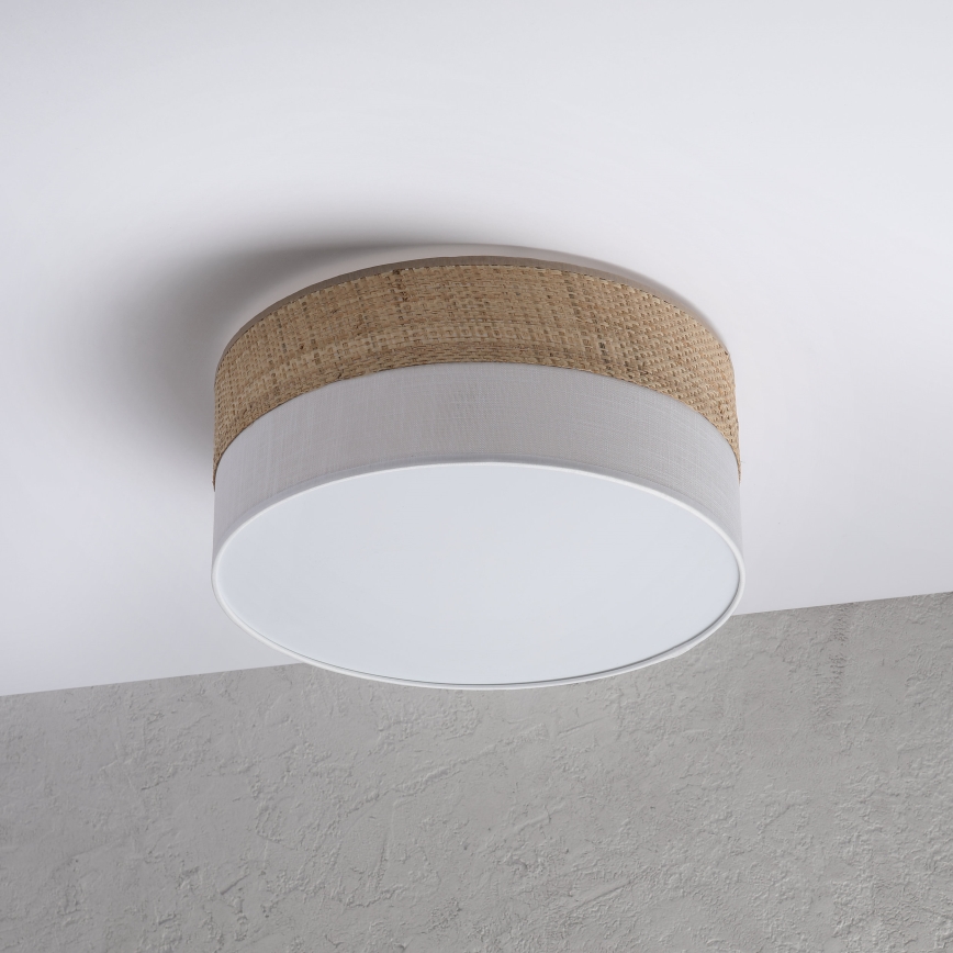 LED stropné svietidlo SIRJA BOHO LED/20W/230V 4000K pr. 35 cm béžová/biela