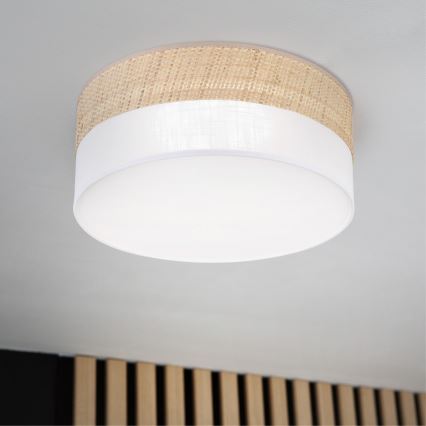 LED stropné svietidlo SIRJA BOHO LED/20W/230V 4000K pr. 35 cm béžová/biela