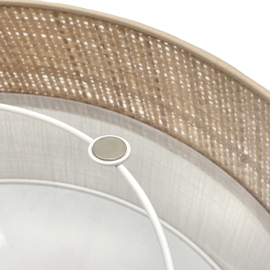 LED stropné svietidlo SIRJA BOHO LED/20W/230V 4000K pr. 35 cm béžová/biela