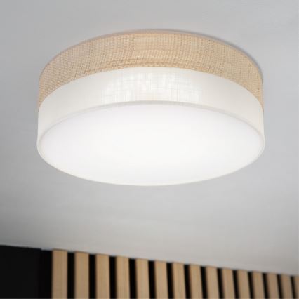 LED stropné svietidlo SIRJA BOHO LED/36W/230V 4000K pr. 45 cm béžová/krémová