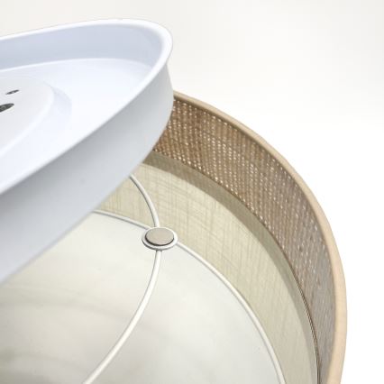 LED stropné svietidlo SIRJA BOHO LED/36W/230V 4000K pr. 45 cm béžová/krémová