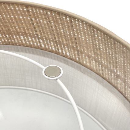 LED stropné svietidlo SIRJA BOHO LED/36W/230V 4000K pr. 45 cm béžová/biela