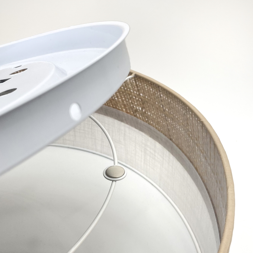 LED stropné svietidlo SIRJA BOHO LED/36W/230V 4000K pr. 45 cm béžová/biela