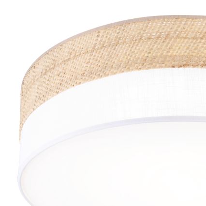 LED stropné svietidlo SIRJA BOHO LED/36W/230V 4000K pr. 45 cm béžová/biela