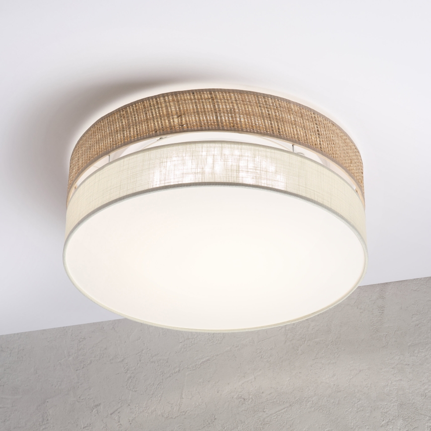 LED stropné svietidlo SIRJA BOHO LED/36W/230V 4000K priemer 45 cm béžová/krémová