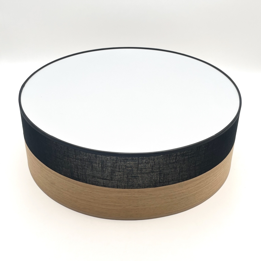 LED Stropné svietidlo SIRJA WOOD LED/36W/230V pr. 45 cm čierna/dub