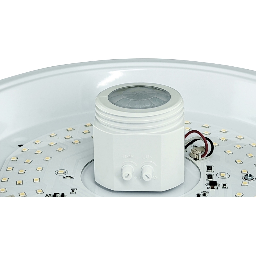 LED Stropné svietidlo so senzorom a núdzovým modulom MANA LED/12W/230V 1500 mAh 4000K