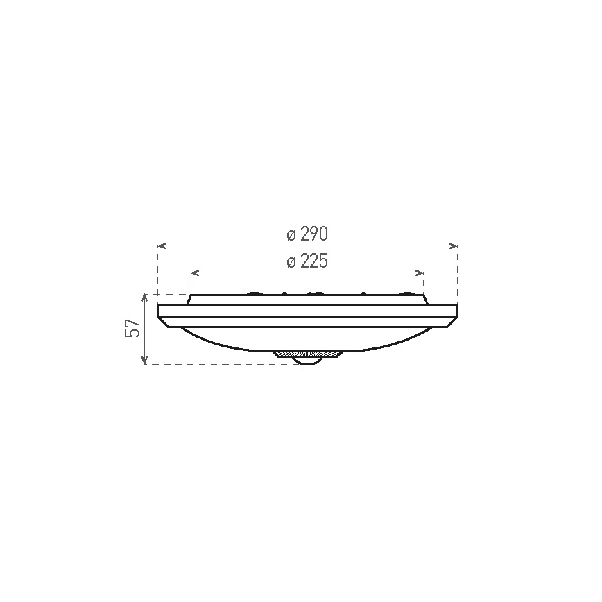 LED Stropné svietidlo so senzorom a núdzovým modulom MANA LED/16W/230V1500 mAh 4000K