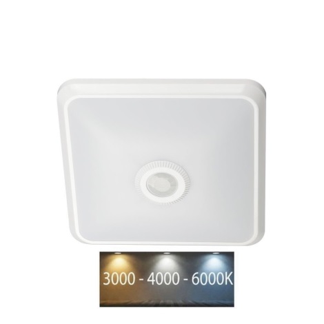LED Stropné svietidlo so senzorom LED/12W/230V 3000/4000/6000K biela