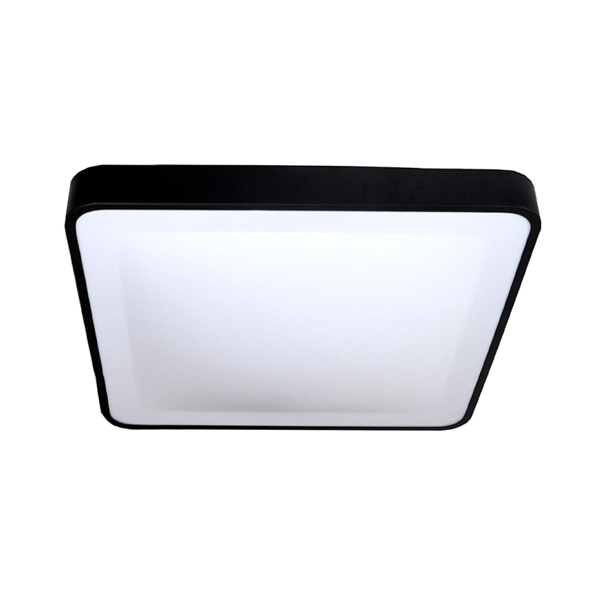 LED Stropné svietidlo so senzorom WILTON LED/24W/230V 37,5x37,5 cm čierna