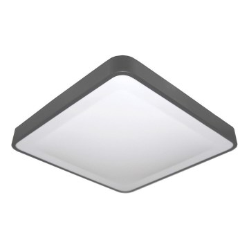 LED stropné svietidlo so snímačom pohybu a súmraku WILTON LED/24W/230V 4000K 33x33 cm antracit