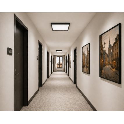 LED stropné svietidlo s pohybovým a súmrakovým senzorom VITALI LED/24W/230V 4000K 33x33 cm antracit