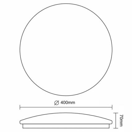 LED Stmievateľné stropné svietidlo STAR LED/36W/230V 3000-6500K + diaľkové ovládanie