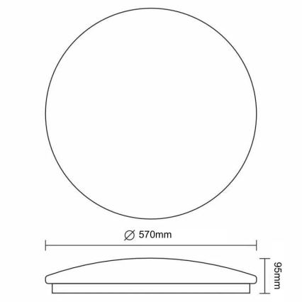 LED Stmievateľné stropné svietidlo STAR LED/60W/230V 3000-6500K + diaľkové ovládanie