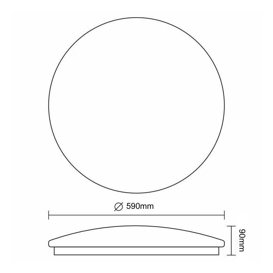 LED Stmievateľné stropné svietidlo STAR LED/60W/230V 3000-6500K + diaľkové ovládanie