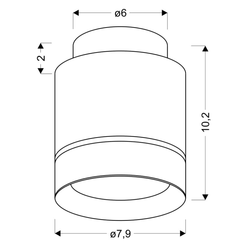 LED Stropné svietidlo TUBA LED/12W/230V