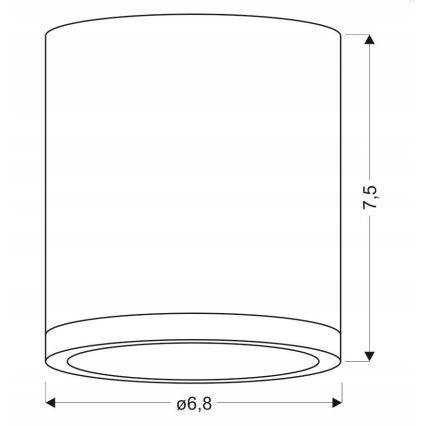 LED Stropné svietidlo TUBA LED/5W/230V biela/béžová