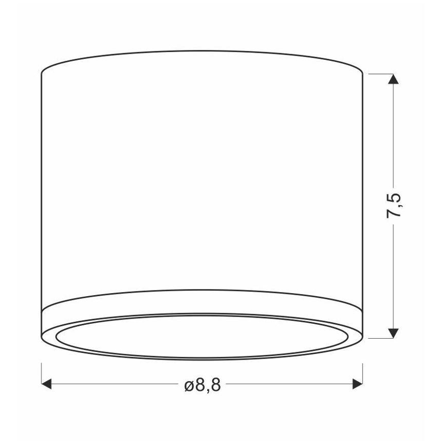 LED Stropné svietidlo TUBA LED/9W/230V