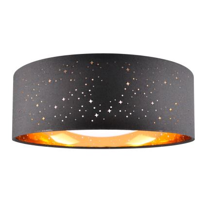 LED Stropné svietidlo TULUZA LED/18W/230V pr. 32 cm čierna