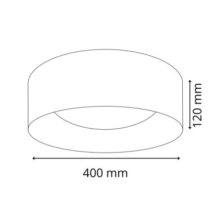 LED Stropné svietidlo TULUZA LED/24W/230V pr. 40 cm biela