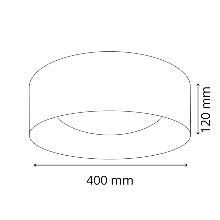 LED Stropné svietidlo TULUZA LED/24W/230V pr. 40 cm biela