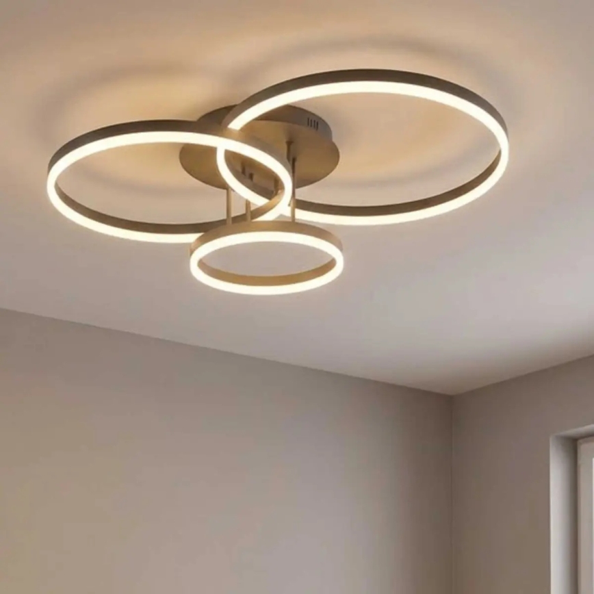 LED stropné svietidlo VAASA LED/58 W/230 V/3000 K čierne