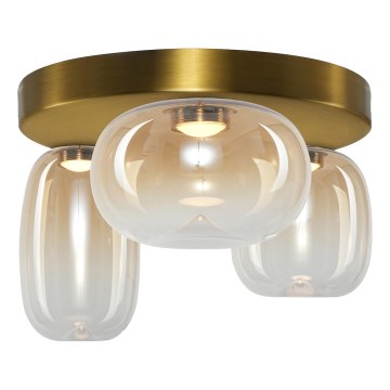 LED Stropné svietidlo VASO LED/12W/230V pr. 42 cm zlatá/dymová