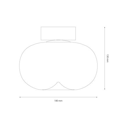 LED Stropné svietidlo VASO LED/4W/230V pr. 18 cm zlatá/dymová